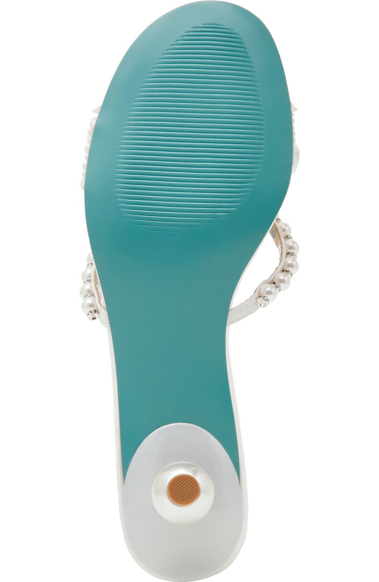 Betsey Johnson Mandy Kitten Heel Sandal, Alternate, color, Pearl