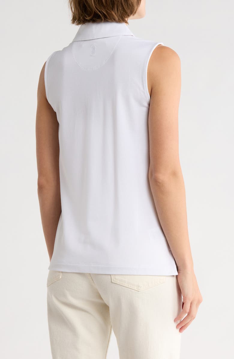 Tommy Bahama Paradise Piqué Sleeveless Polo, Alternate, color, White
