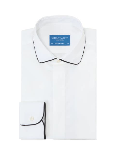 Reeves Piped Formal Shirt in Contemporary Fit