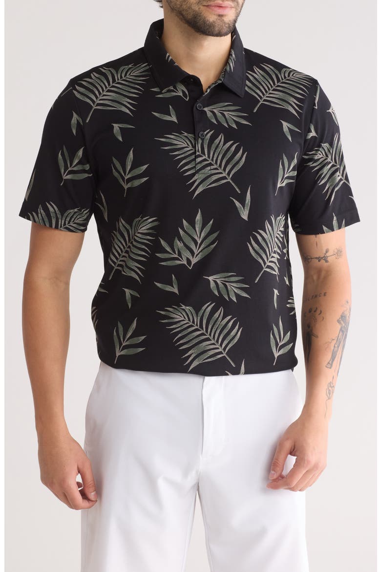 Resort Town No Logo Polo, Main, color, BLACK