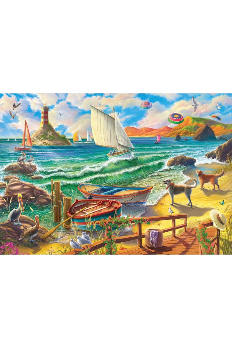 The Seashore View 500 piece Jigsaw Puzzle for Adults, Alternate, color, Multicolor