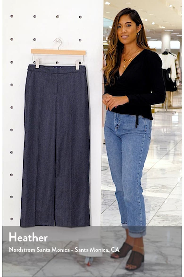 Wide Leg Tweed Pants video