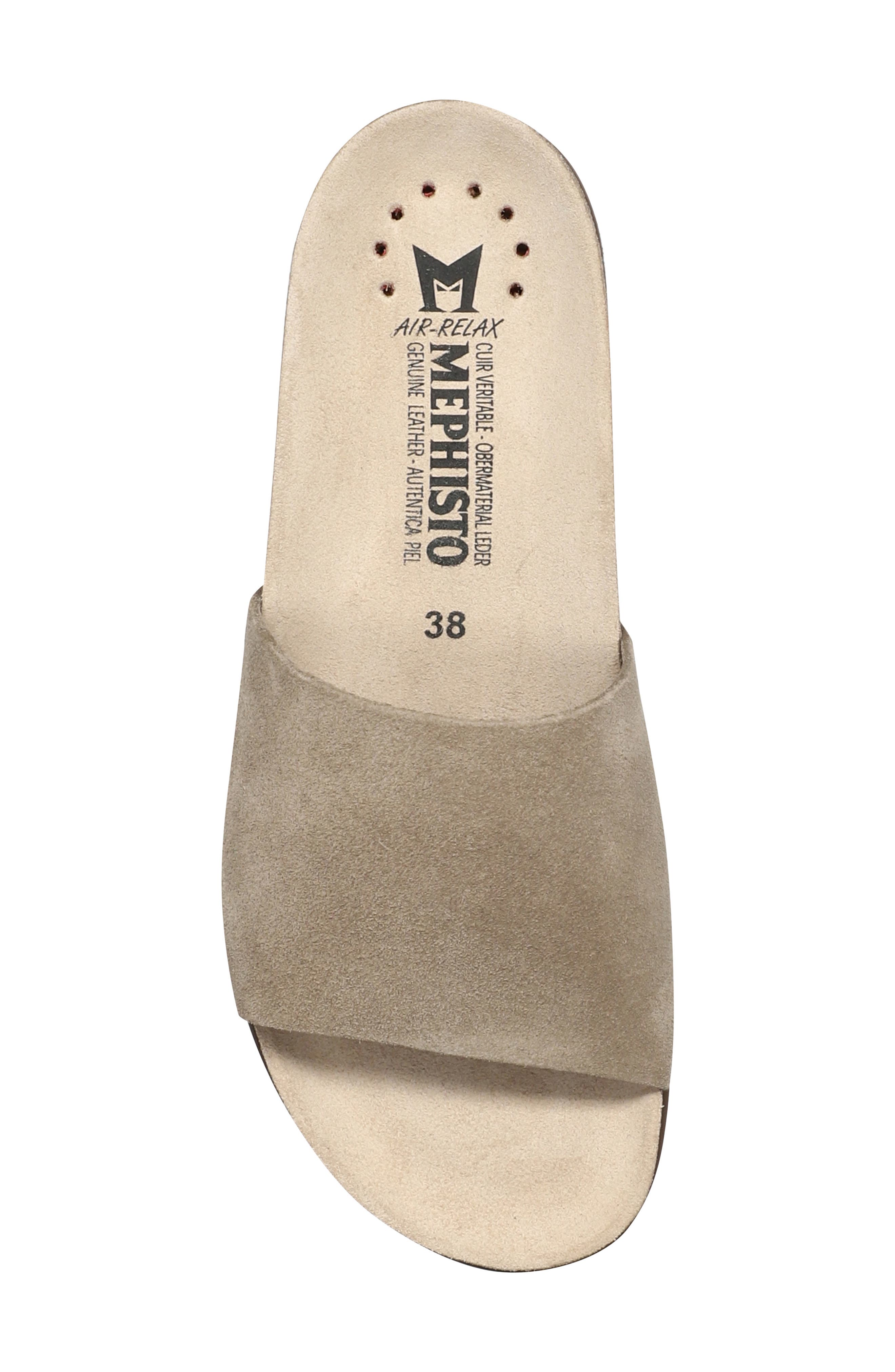 Mephisto Hanik Slide Sandal, Alternate, color, Warm Grey