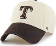 '47 Men's '47  Natural/Brown Texas Rangers Two-Tone Fashion Clean Up Adjustable Hat