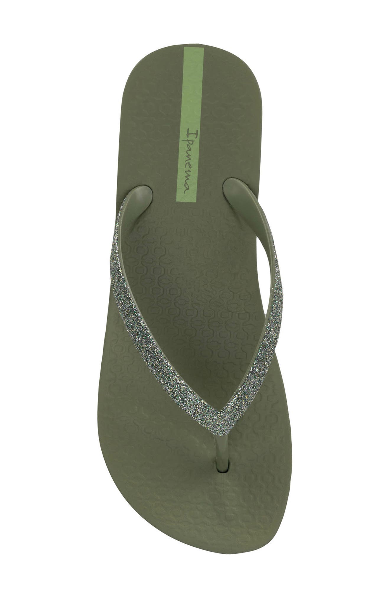 Ipanema Ipa Glitter Wedge Flip Flop, Alternate, color, Ar594