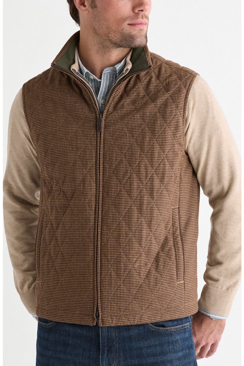 Dorset Quilted Wool Blend Vest, Main, color, L631 KHAKI