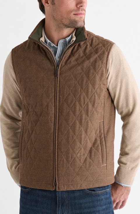 Dorset Quilted Wool Blend Vest