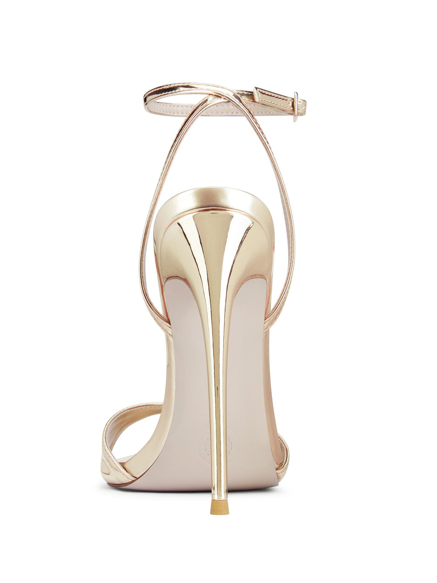 GG Ankle Strap Pointed Toe Sandal, Alternate, color, GOLD
