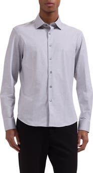 Bugatchi Jimmy OoohCotton® Paisley Button-Up Shirt