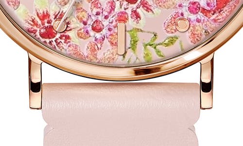 Ted Baker London Phylipa Retro Leather Strap Watch, 37mm
