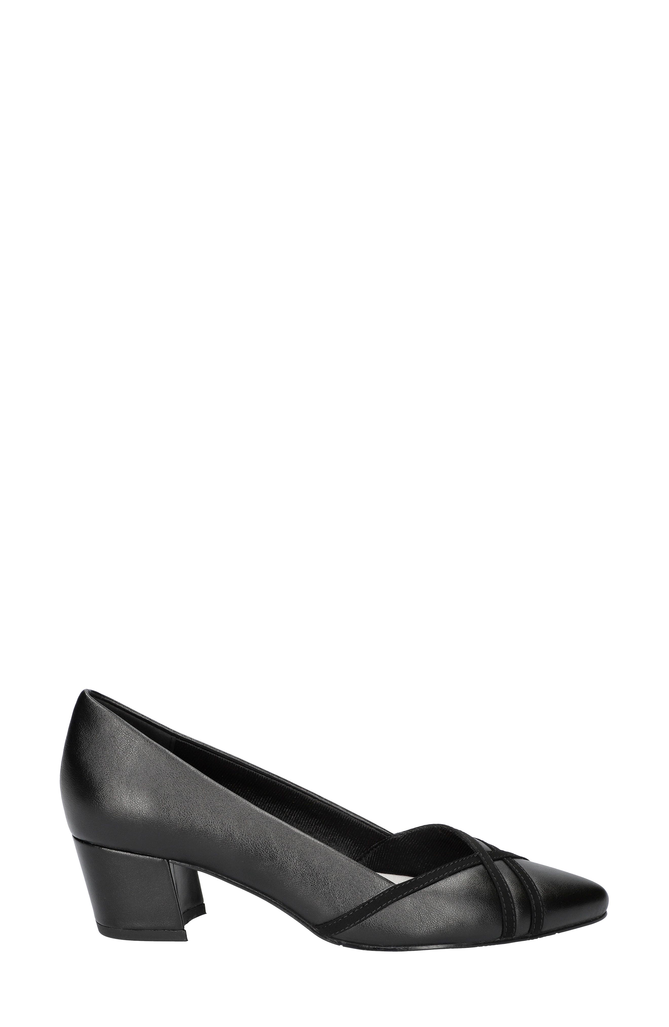 EASY STREET Lotus Pointed Toe Pump, Alternate, color, Black