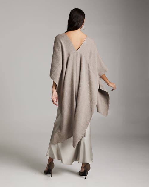 Voz Solid Alpaca Duster In Taupe