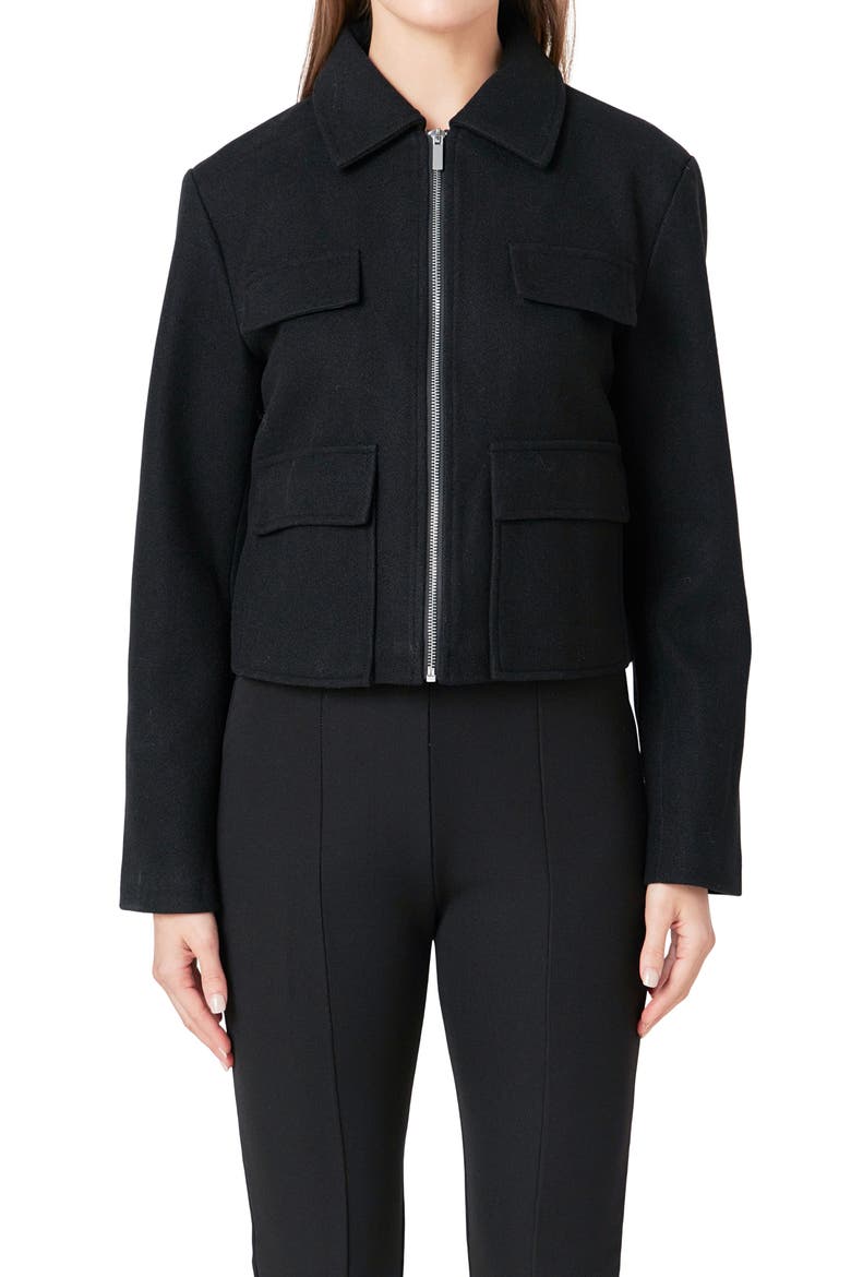 Zip Jacket, Alternate, color, BLACK
