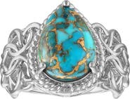 FZN Turquoise Pear Statement Ring
