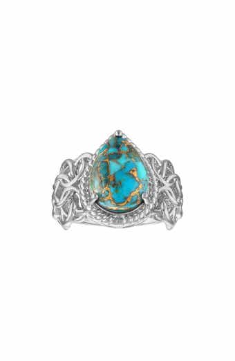 Turquoise Pear Statement Ring