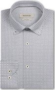 Bugatchi Brent OoohCotton® Windowpane Print Button-Down Shirt
