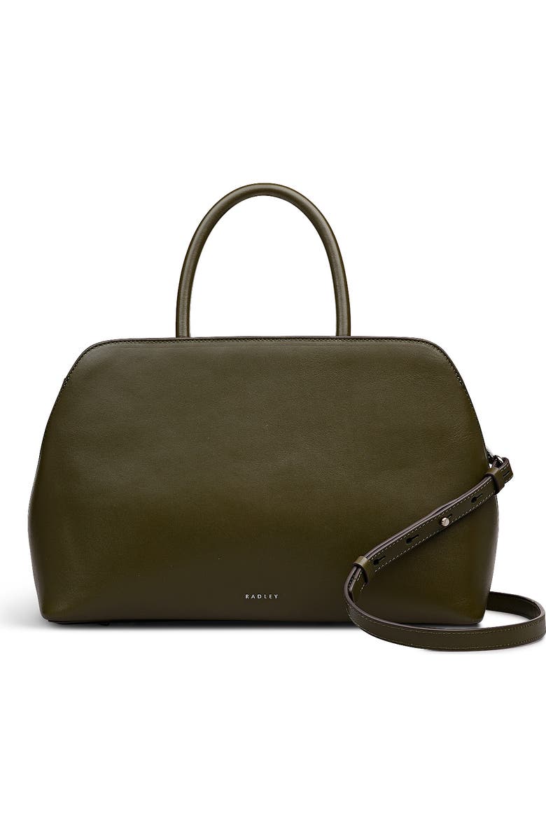 Radley Liverpool Street Medium Ziptop Satchel Bag, Main, color, Pine Needle