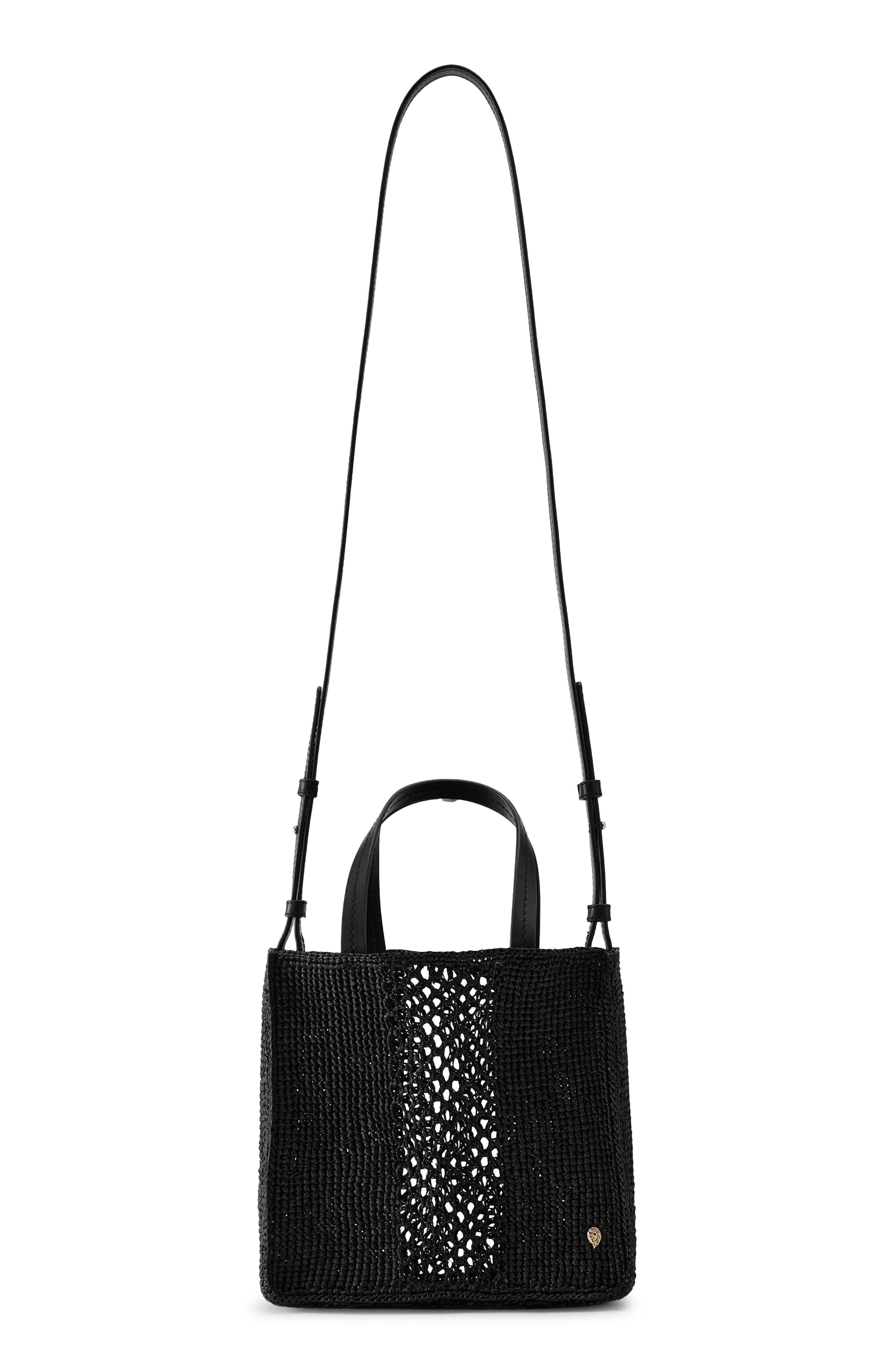 Helen Kaminski Mini Arleth Crochet Raffia Tote, Alternate, color, 