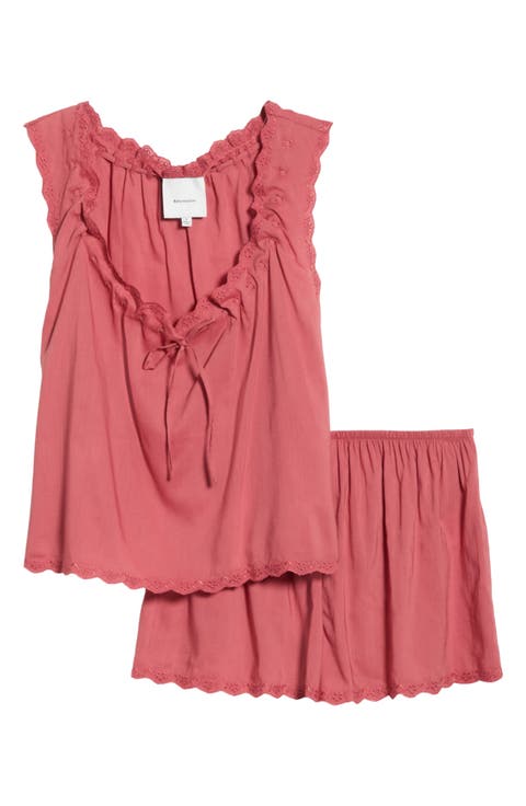 Hazel Short Cotton Blend Pajamas