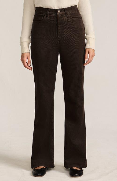 Lands' End Corduroy High Rise Classic Flare Pants In Brown