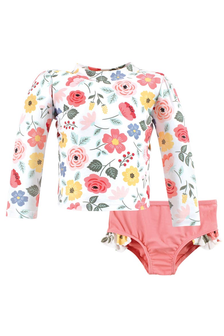 Sun-Safe Swimwear Duo, Main, color, Modern Botanical