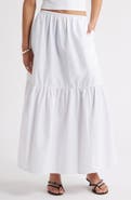 Open Edit Tiered Maxi Skirt
