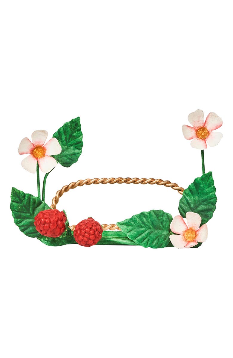 Juliska Meadow Raspberry Set of 4 Card Holders, Alternate, color, Multi