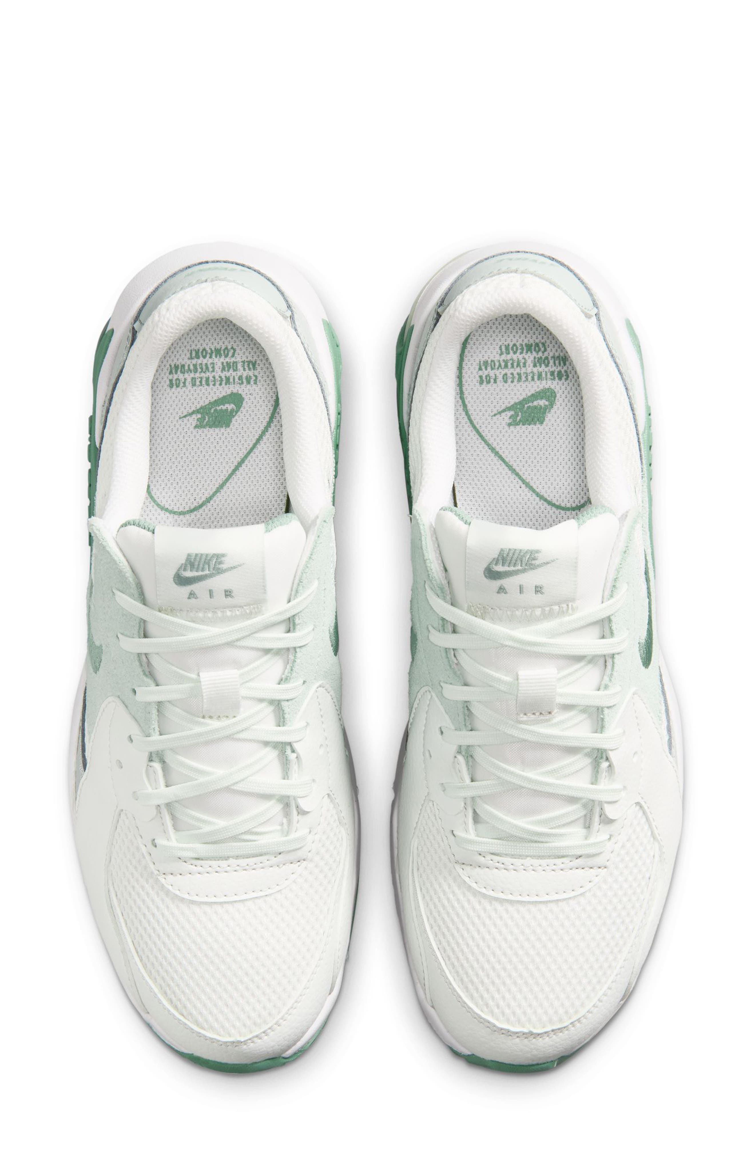 Air Max Excee Sneaker, Alternate, color, SUMMIT WHITE/ STEAM/ GREEN