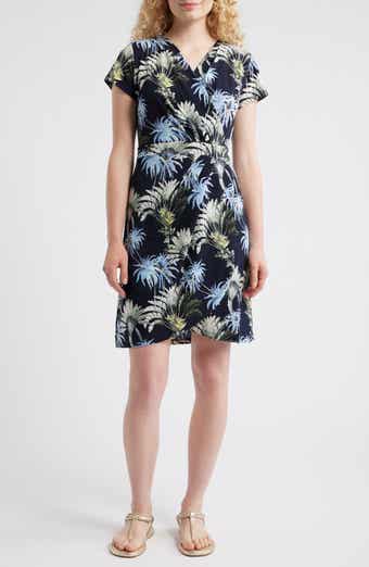 Tommy Bahama Carmela Paradise Palms Faux Wrap Dress
