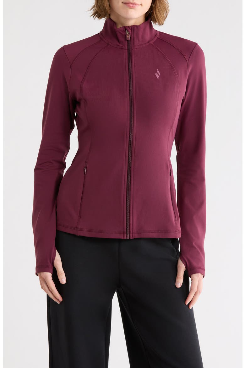 Go Walk Zip-Up Activewear Jacket, Main, color, FIG
