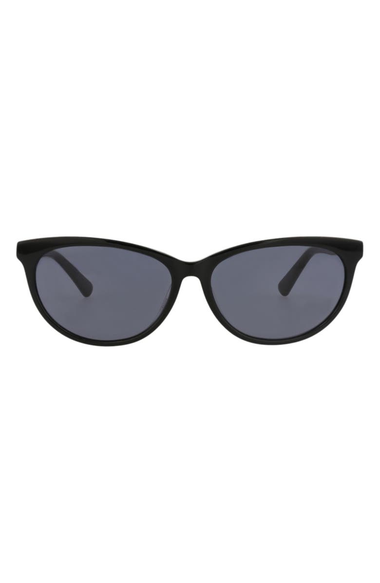 MCQ 53mm Cat Eye Sunglasses, Main, color, Black Black Grey