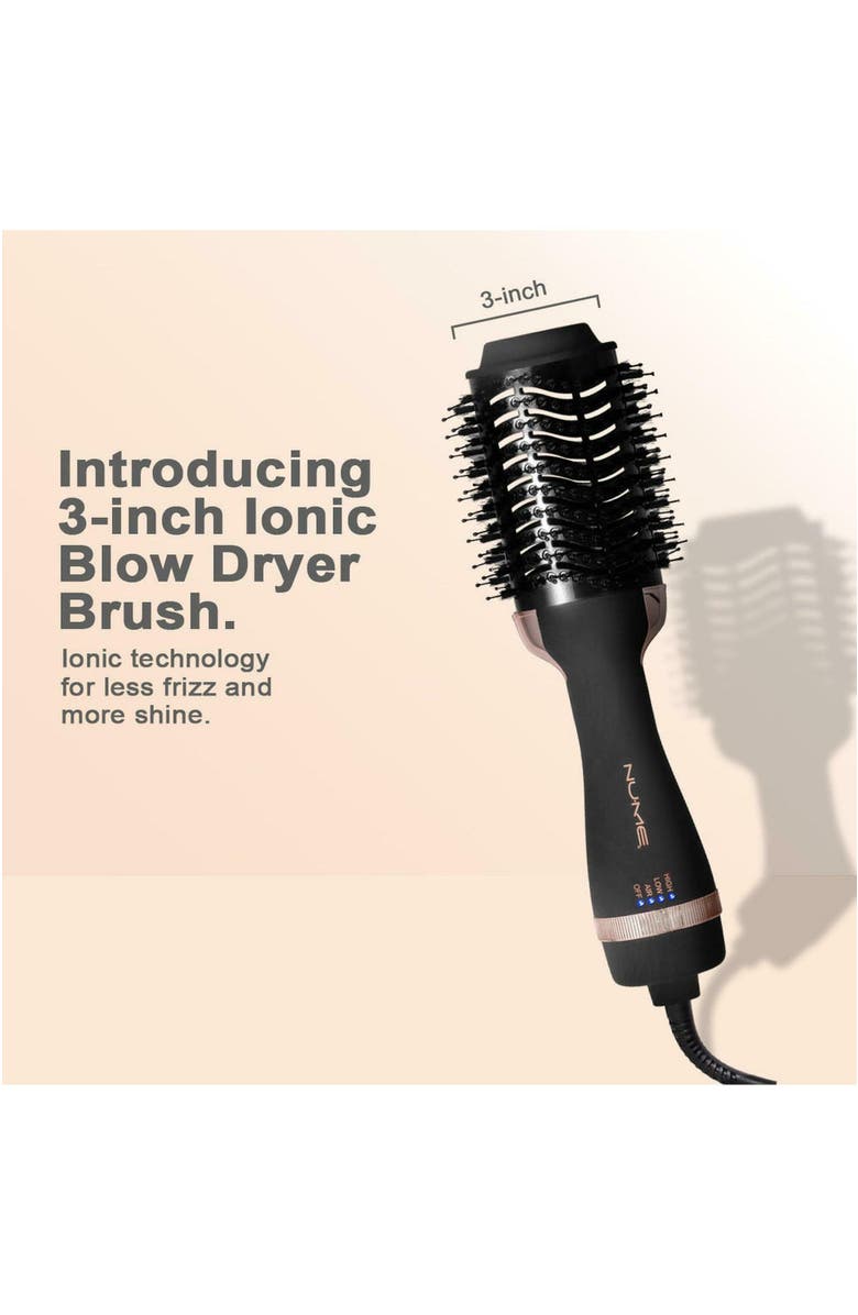 NUME Aero Blow Dryer Brush 3-inch Volumizing Hot Air Brush, Alternate, color, Black