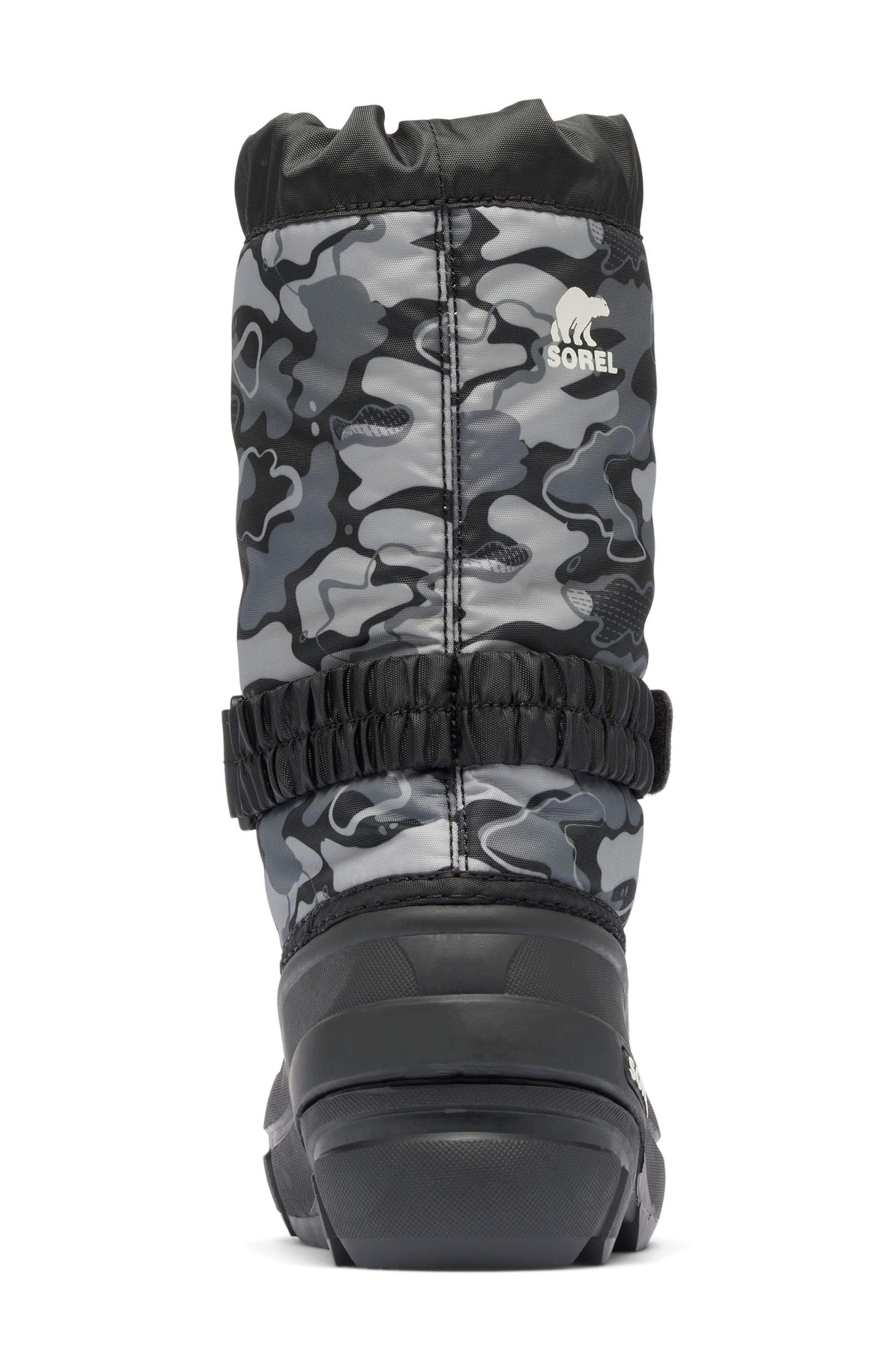 Kids' Flurry Water Resistant Snow Boot, Alternate, color, BLACK/ QUARRY