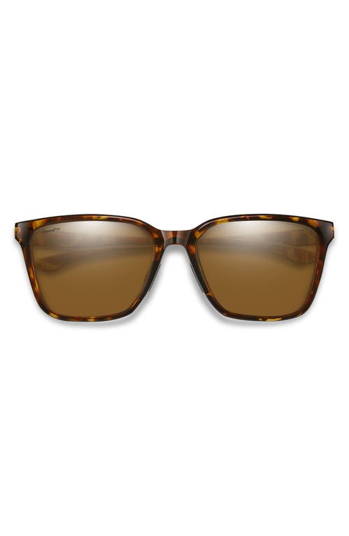 Smith Shoutout 57mm Chromapop™ Polarized Square Sunglasses In Brown