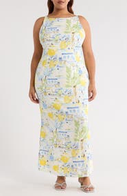 SUGARLIPS Amalfi Coast Mizie Open Back Dress
