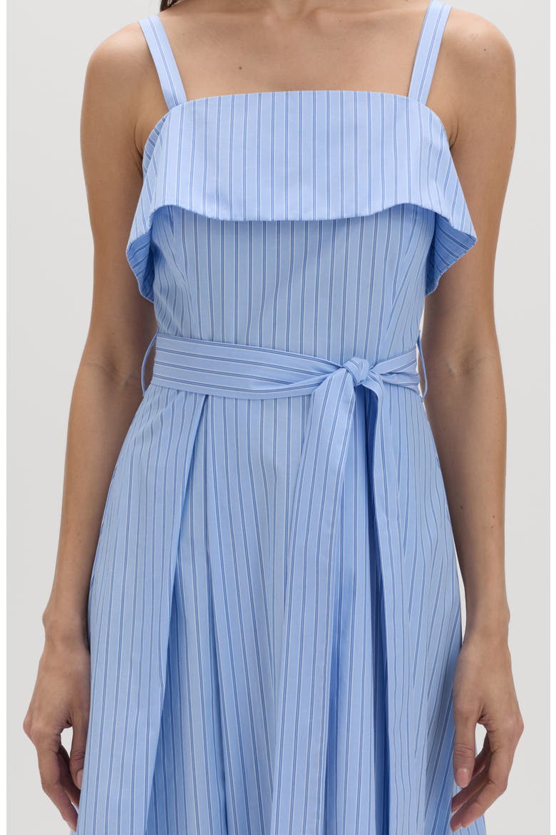 Stripe Sleeveless Dress, Alternate, color, BLUE/ MULTI