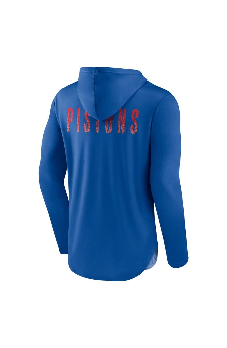 FANATICS Men's Fanatics  Royal Detroit Pistons Iconic Defender Lightweight Pullover Hoodie, Alternate, color, Royal