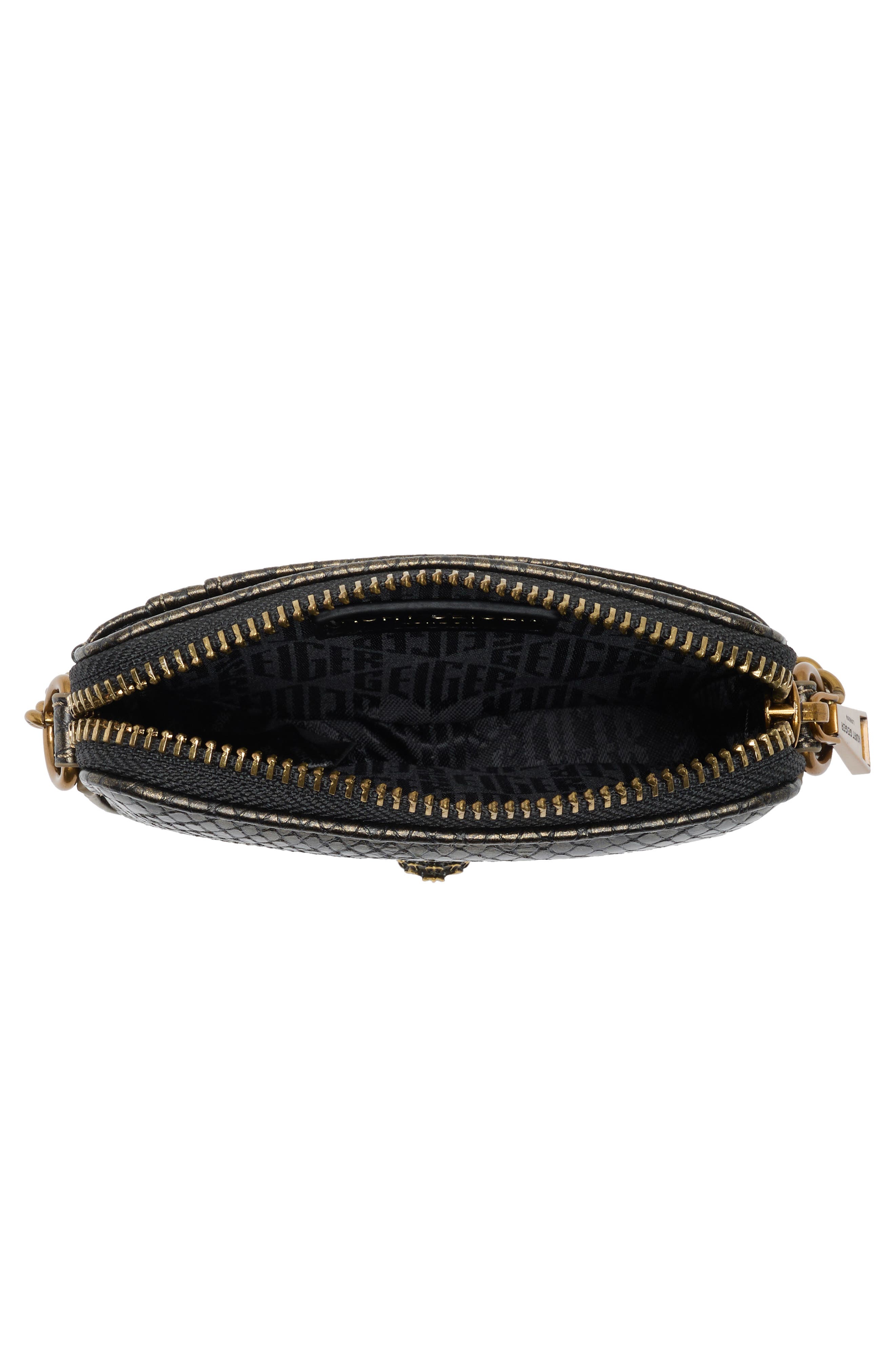 Kurt Geiger London Micro Kensington Faux Leather Camera Bag, Alternate, color, Bronze