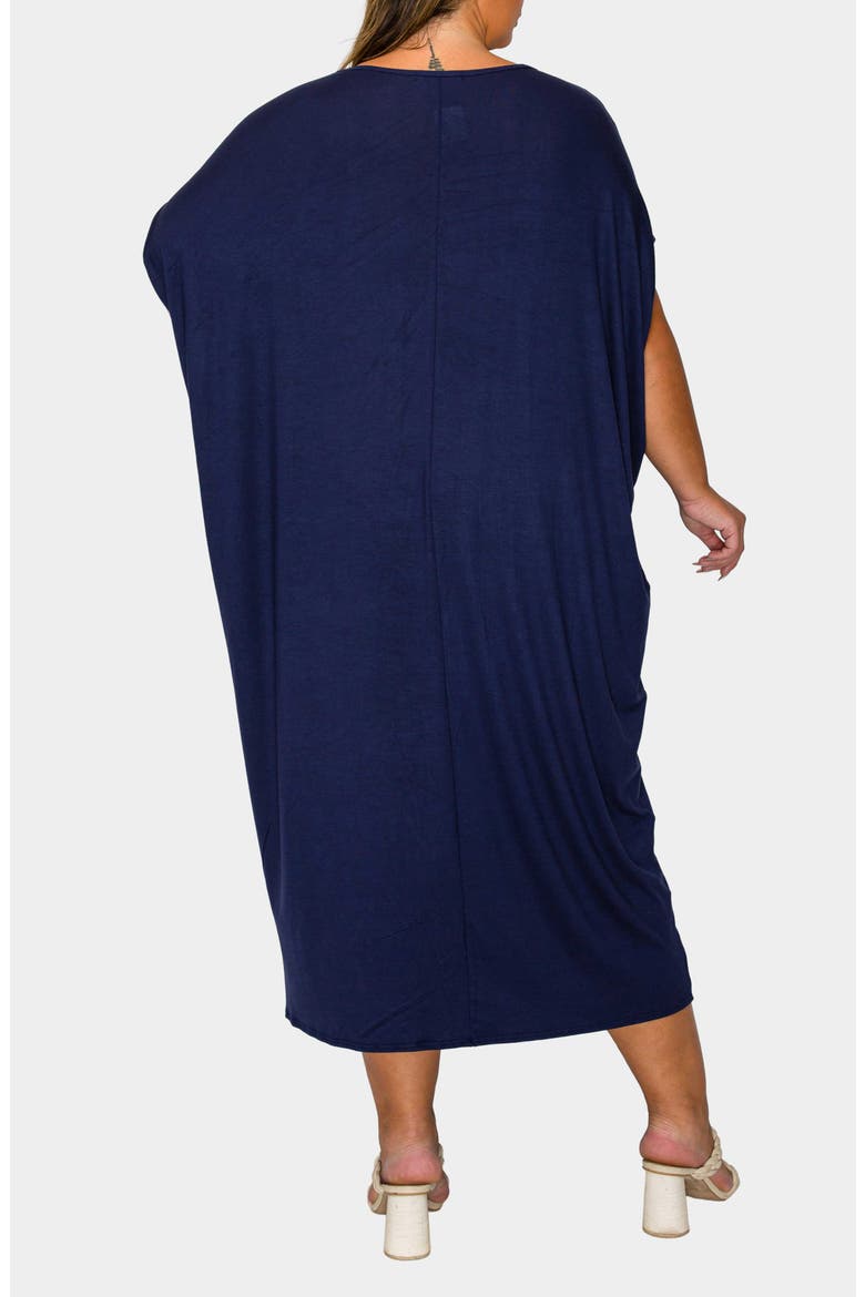 Sasha Knit Kaftan Dress, Alternate, color, NAVY