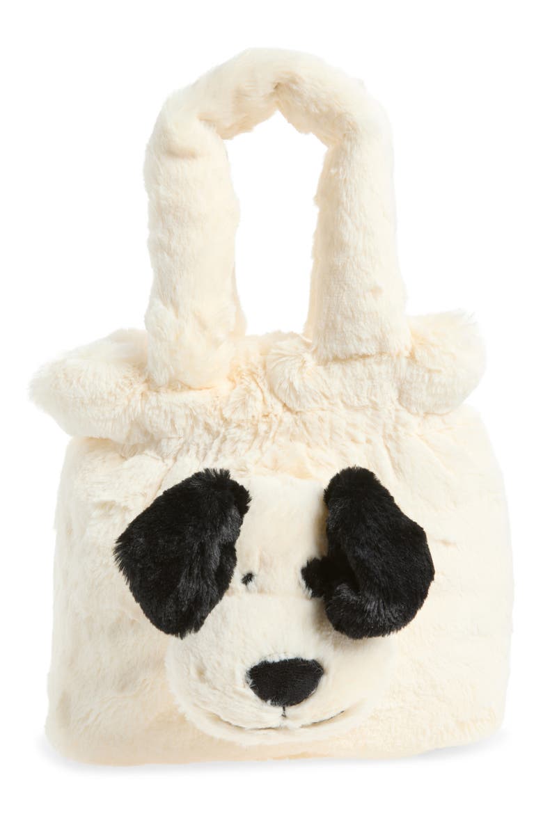 Rufferty Puppy Handbag, Main, color, WHITE