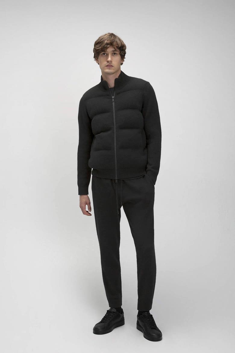 Didier Cashmere Puffer Jacket, Main, color, Black