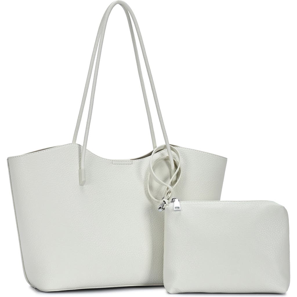 Antik Kraft Tote Bag With Pouch In White