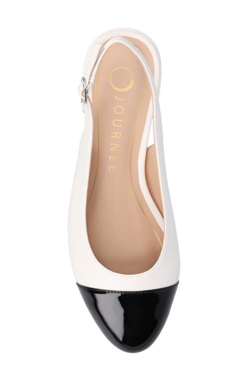Journee Collection Sammie Slingback Pump In White