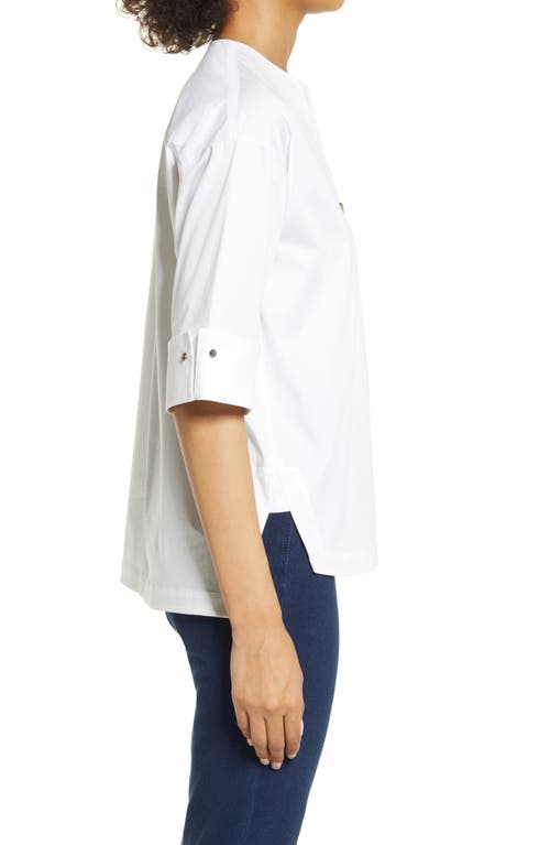 Ming Wang High-low Jacket In White