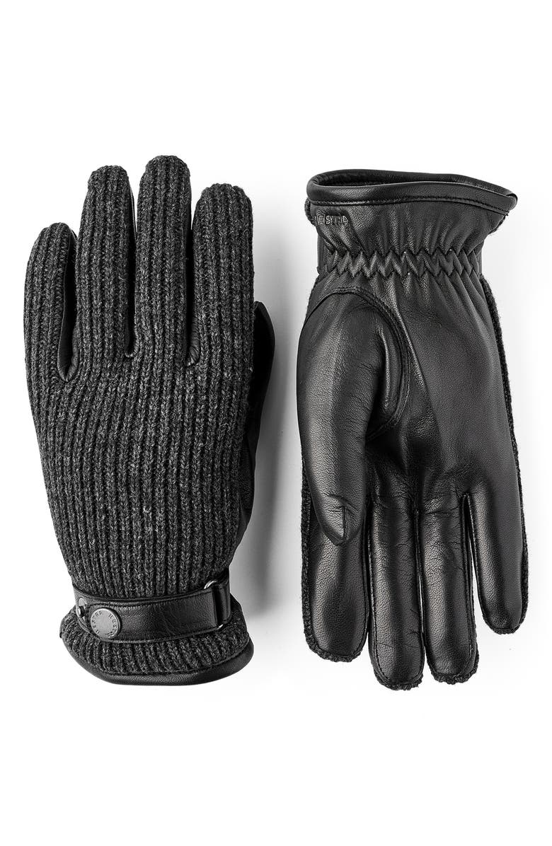 Hestra Christopher Wool Blend & Leather Gloves, Main, color,