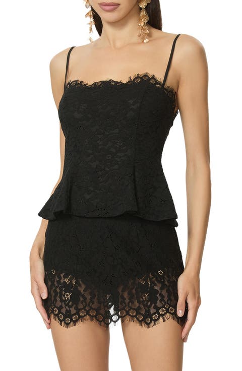 Ari Peplum Lace Camisole