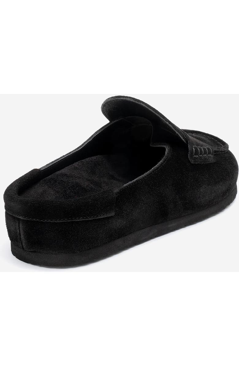 Forever & Always Shoes Priva Leather Slip-On Slipper, Alternate, color, Black Suede