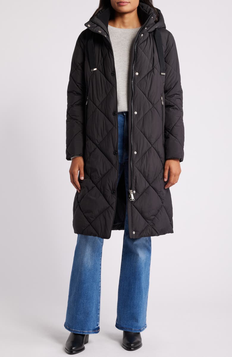 Sam Edelman Hooded Quilted Coat, Alternate, color,
