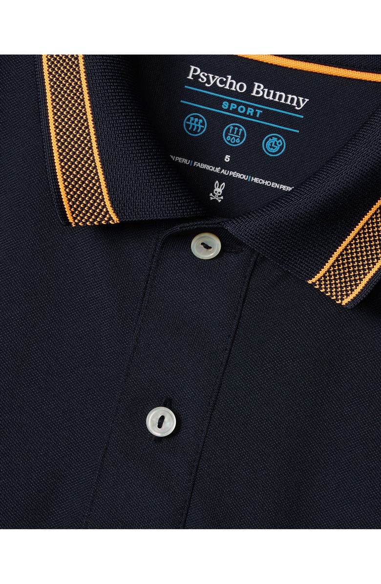 Psycho Bunny Tarrytown Sport Tipped Piqué Knit Polo, Alternate, color, 