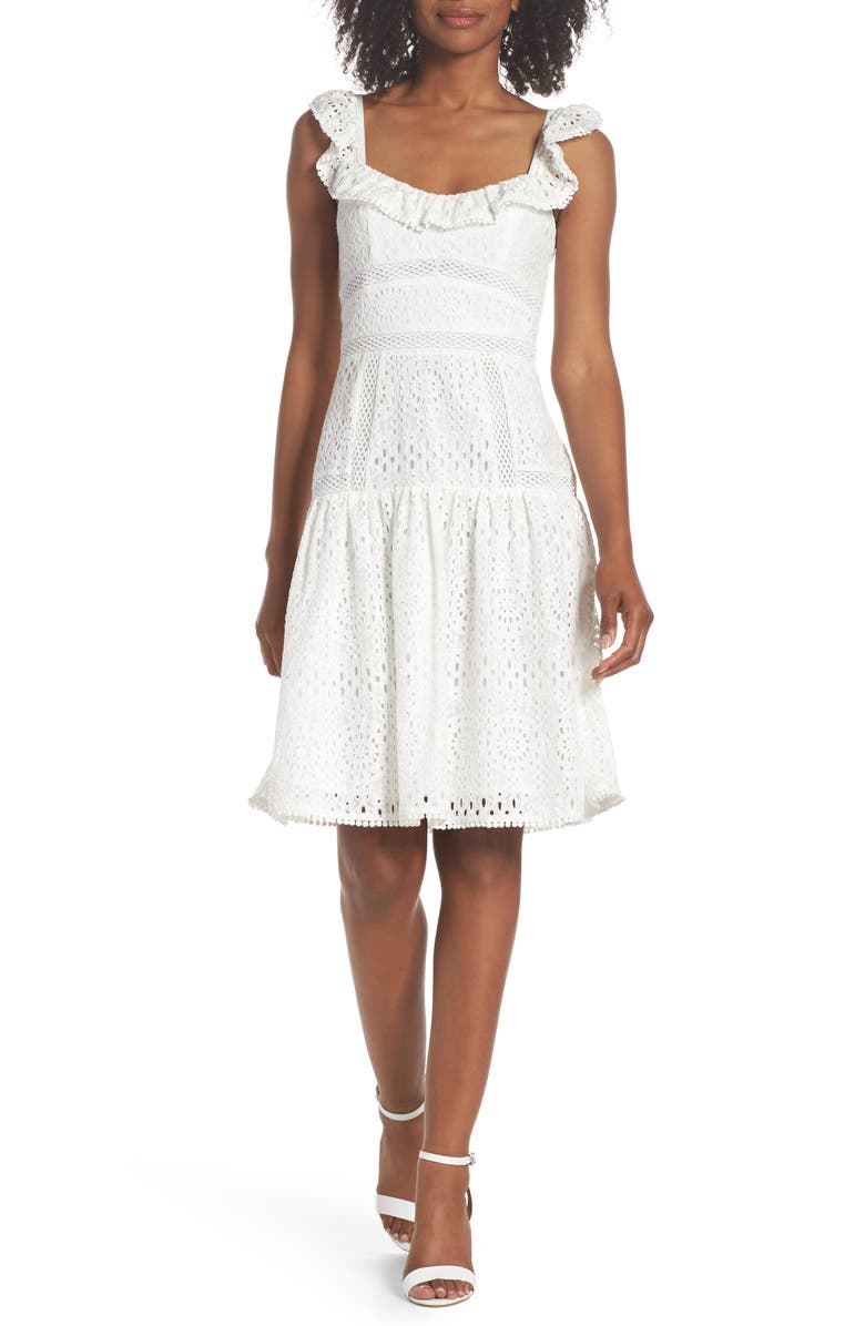 Adelyn Rae Charmaine Lace Sundress, Main, color, 